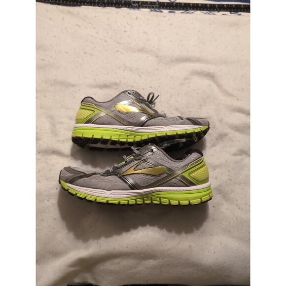 Brooks Men\'s Ghost 8 1101982E029 Gray Lime Running Shoes Lace Up Low Top Size 12 main image 11